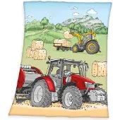 Baby Best Traktor Fleecedecke
