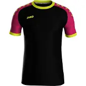 Jako Iconic Trikot Kurzarm Kinder - Schwarz / Pink / Neongelb