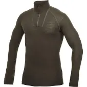 Woolpower Skipullover Zip Turtleneck Lite Pine Green Unisex-M