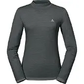 Schöffel Funktionsshirt SCHÖFFEL "Merino Turtle Neck L" Gr. L, schwarz (9665, schwarz), Shirts, Damen, L, Oberstoff : 43% Lyocell 34% Wolle 23% Nylon, Funktionsshirt
