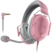 Razer Blackshark V2 X, Kabelgebunden, 12 - 28000 Hz, Gaming, 240 g, Kopfhörer, Grau, Pink