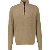 Lerros Strickpullover mit Troyer-Reißverschluss, Stehkragen