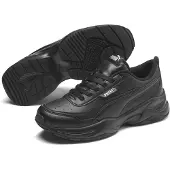 Puma Sneaker "CILIA MODE", Damen, Gr. 39, Textil, schwarz (schwarz, silber), Synthetik, Schuhe Sneaker, für Alltag, mit SOFTFOAM+ Einlegesohle