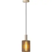 Lucide Pendellampe Lambres Ø 15 cm taupe