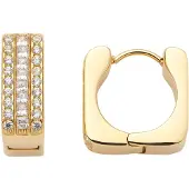 Leonardo 025426 Damen-Ohrringe Creolen Sarah Goldfarben