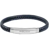 Police PEAGB0009505 Herrenarmband Indy II Leder Dunkelblau
