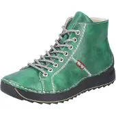 Rieker Damen Stiefelette mit Schnürung sportliches Design 71510, Größe:39 EU, Farbe:Grün