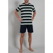 Götzburg Shorty 2 tlg. Kurzarm, Rundhalsausschnitt, kurze Hose, Baumwolle