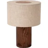 Lucide Tischlampe Tachina Holz E14