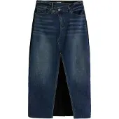 Desigual Jeansrock Twisted 25WWFD03 Dunkelblau Regular Fit