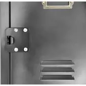 Rikta Vintage Metall-Schrank mit 4 abschliessbaren Türen