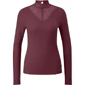 s.Oliver -qs T-shirts Burgundy Größe: L | Longsleeves Outlet | Damen | Braun