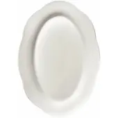 Serax Tiefer Teller High Oval L White Silhouette 30 cm