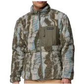 Columbia - Reversibles Fleece - Winter Pass Reversible Fleece Stone Green Tracks für Herren - Größe XXL - Khaki