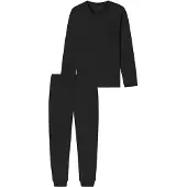Schiesser Schlafanzug "Modern Nightwear" 2 tlg. seitliche Taschen, Brusttasche, Langarm, Baumwolle, Single Jersey