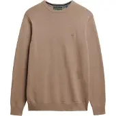 Superdry für Herren. M6110691A Pullover Essentials beige (3XL), Lässig, Baumwolle