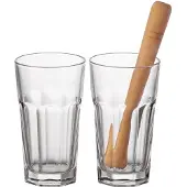 Leonardo Longdrinkglas Mit Stampfer Bar 540 ml (3-teilig)