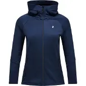 Peak Performance Damen Essential Midlayer Zip Hood Blue Shadow - L