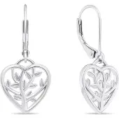 Brilio Silver - Charming silver dangle earrings EA702W