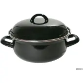 Detexpol Keine Marke emaillierte schwarze Bratpfanne ø 22 cm 2l