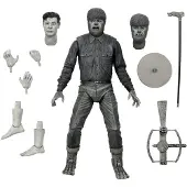 NECA Ultimate Wolf Man (Black & White), Actionfigur zum Sammeln, Film & TV-Serien