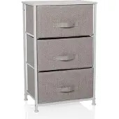 Hjh LIVING Kommode mit 3 Schubladen FOLDRESS M Sideboard Schrank 73.0 x 45.0 x 30.0 cm