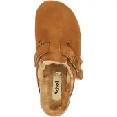 Scholl Clog Fae New Suede Damen Cognac-Schuhgröße 40