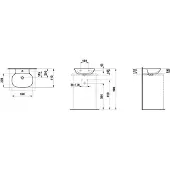 Laufen H8163007581111 Aufsatz-HWB INO 450x410x145