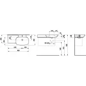 Laufen H8133017161091 Wt Ino 450X900X145
