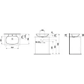 Laufen H8163027581041 Aufsatz-WT INO 450x560x145