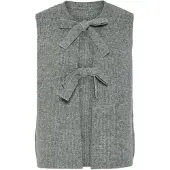 Pieces Pcsilly Strickweste | Grau | S