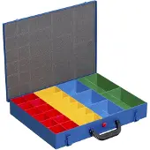 Allit Metall-Kleinteilekoffer EuroPlus Pro M 44H-1 blau unbestückt
