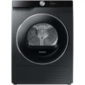 Samsung Series 6 DV90DG6845LB, Freistehend, Frontlader, Wärmepumpe, Schwarz, Drehregler, Berührung, Schwarz