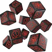 Q-workshop Game Of Thrones Targaryen Würfelset 10xd6 10