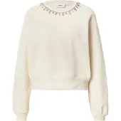 ONLY Sweatshirt "ONLJETT L/S O-NECK EMB. BOX SWT", Damen, Gr. M, birch detail:embellishment, Sweatware, Obermaterial: 60% Baumwolle, 40% Polyester, unifarben, Rundhals, Sweatshirts Sweatshirt