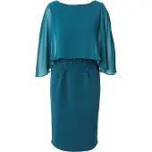 Apart - Kleid mit Chiffoncape - Größe 40 - grün