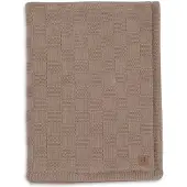 Jollein Decke 75x100 cm Box Knit/Velvet, Milky Coffee