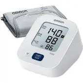 Omron Oberarm-Blutdruckmessgerät "X2 Essential, M-Manschette (22-32cm),erkennt unregelmäßige Herzschläge" Klinsich validiert, präzise, komfortable und einfache Blutdruckmessung