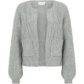 Cartoon Strick-Cardigan mit Taschen in Jadeite | Gr.: 42