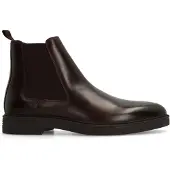 Manfield Braune Chelsea Boots aus Leder | Größe 43