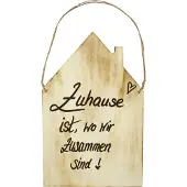 Badeko Haus Zuhause 40 x 25 cm natur