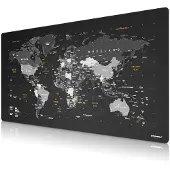 Titanwolf Gaming Mauspad, 1600 x 600mm XXXL Speed Gaming Mausmatte, Mousepad Extragrosse Fläche, Weltkarte