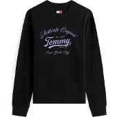 Tommy Hilfiger Schwarzes Baumwoll-Damen Sweatshirt
