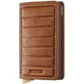 Secrid Slimwallet Emboss Lines V2 cognac