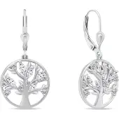 Brilio Silver Popular silver earrings Tree of Life EA311W