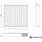Blue Print Innenraumluftfilter mit Aktivkohle ADBP250126