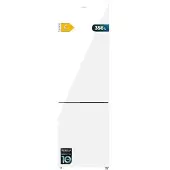 Cecotec Bolero CoolMarket Combi 356 White Glass E, 356 l, NoFrost-Funktion (Kühleinheit), SN-T, 6 kg/24h, E, Weiß