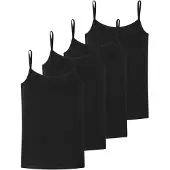 Schiesser Spaghettitop 95/5 Organic Cotton in Schwarz | Gr.: 176