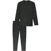 Schiesser Pyjama Selected Premium Warming in dunkelgrau-mel. | Gr.: 56