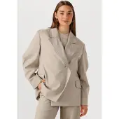 Est'seven Damen Blazers Elle Blazer - Beige - Größe XL